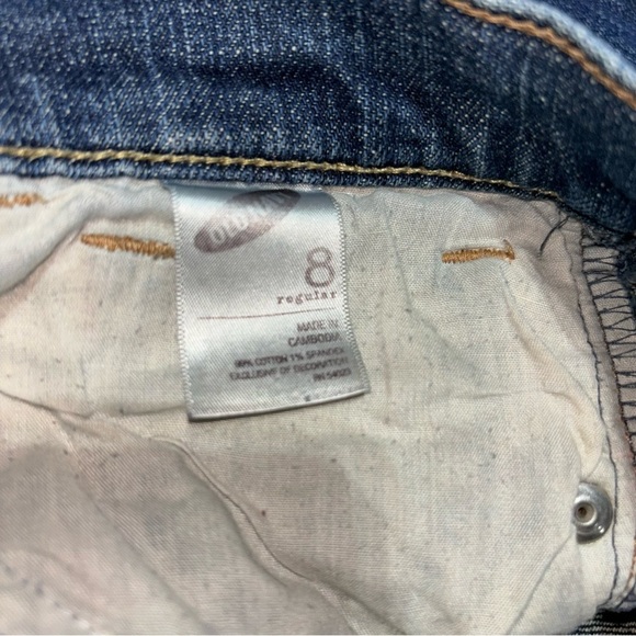 Old Navy Flare Leg Distressed Jeans Size 8 - Picture 7 of 7